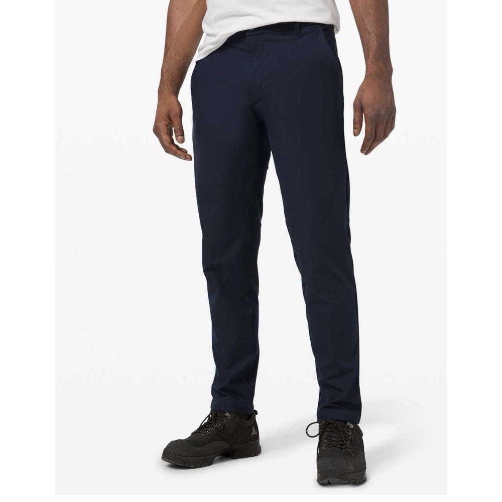 Lululemon Commission Classic Pants Mens 38 Warpstreme Navy Blue Trousers